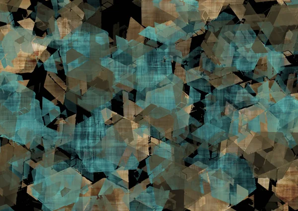 soyut yağ boyalı geometrik desen