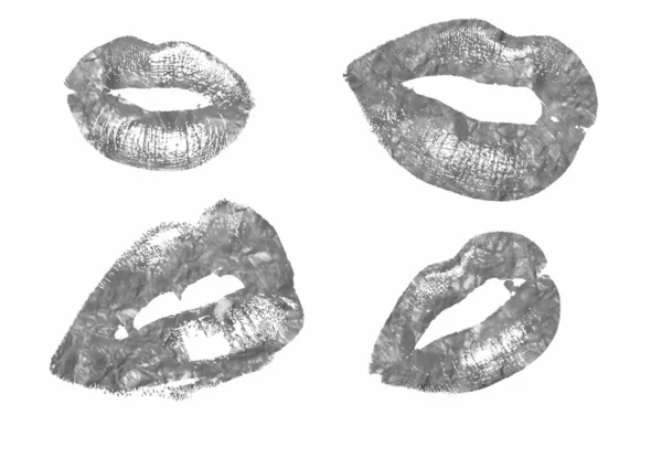 Pincelada Labios Para Photoshop — Foto de Stock