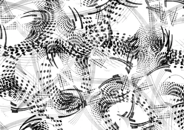 Abstract Olieverfschilderij Geometrisch Patroon — Stockfoto