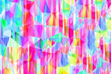 Benzersiz soyut geometrik şekiller