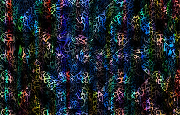 Абстрактна Олія Пофарбована Шкіру Тварин — стокове фото
