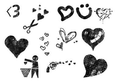 münferit ışıltılı fırça darbeleri