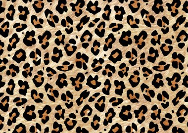 Soyut yağ boyalı hayvan derisi izi