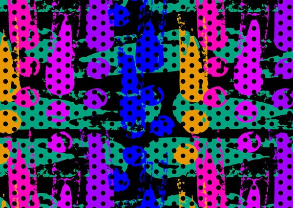 Absztrakt Olajfestett Geometriai Minta — Stock Fotó