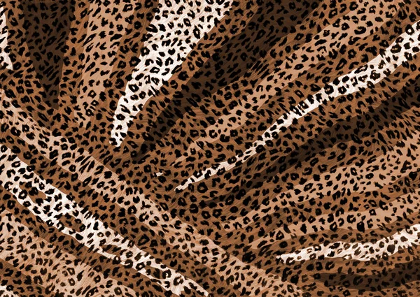 Abstract Oil Painted Animal Skin Print — Stock Photo, Image