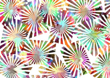 soyut yağ boyalı geometrik desen