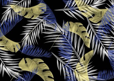 Soyut yağ boyalı çiçek deseni