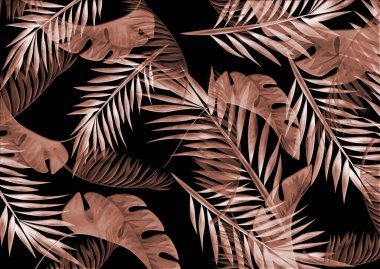 Soyut yağlı boya çiçek desenleri