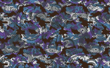 Kumaş desenli geometrik desen