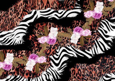 Soyut güzel hayvan derisi deseni