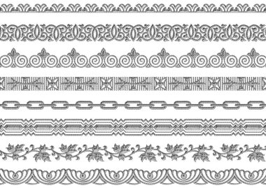 soyut geometrik etnik sınır deseni