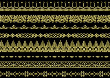 soyut geometrik etnik sınır deseni