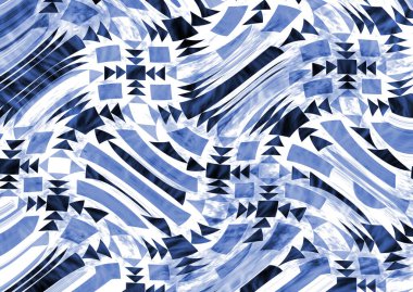 soyut yağ boyalı geometrik desen