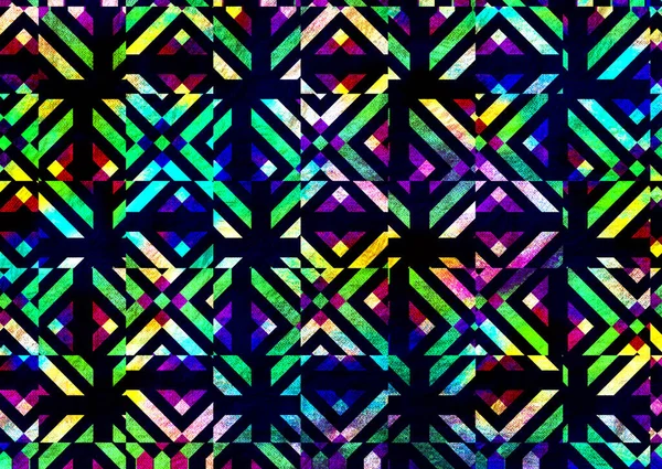 Abstraktes Gemaltes Geometrisches Muster — Stockfoto