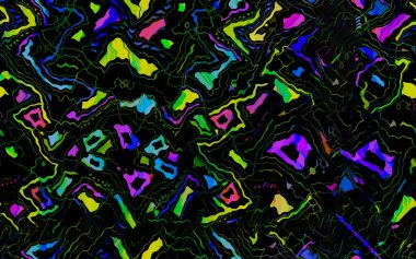 soyut yağ boyalı geometrik desen