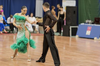 Kitcun Andrey ve Krepchuk Yuliya Belarus Cumhuriyeti Ulusal Şampiyonası Yetişkin Latin-Amerikan Programı gerçekleştirin
