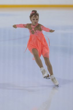 Kristina Strelkova Rusya Ulusal Artistik Patinaj Şampiyonası'nda Gümüş Sınıf Iii Kızlar Serbest Paten Programı gerçekleştirir