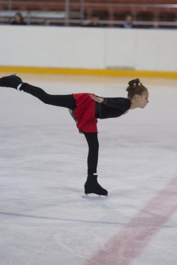 Belarus'tan Vlada Kashinskaya, Ulusal Artistik Patinaj Şampiyonası'nda Bronz Sınıf Iv Kızlar Serbest Paten Programı'nı sergiliyor