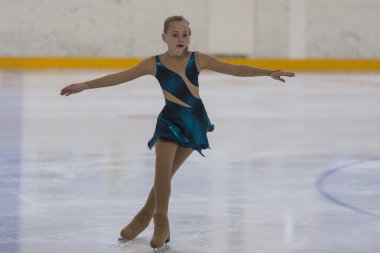 Ukrayna'dan Veronika Ostapenko Ulusal Artistik Patinaj Şampiyonası'nda Silver Class Iii Girls Serbest Paten Programı gerçekleştirir