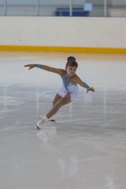 Rusya'dan Karina Nikolaeva, Ulusal Artistik Patinaj Şampiyonası'nda Silver Class Iii Girls Free Skating Programı'nı sergiliyor