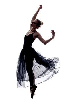 Dans eden Kafkas Kadın Vücut Takımlı ve Dans Eden Siyah Elbiseli Eller Beyaza Karşı Kaldırılmış Poz. Dikey Resim