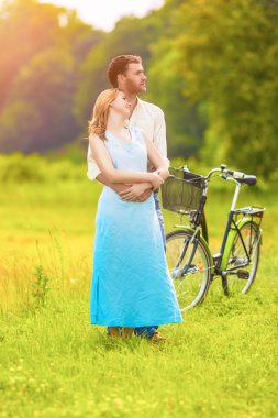 birlikte romantik vakit geçiriyor genç Romantik Çift