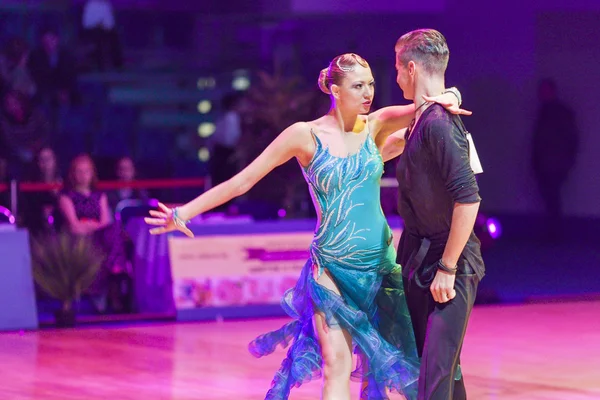 Minsk-Belarus, October 18, 2014: Unidentified Dance Couple Perfo