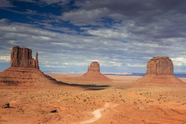 Çok ünlü ve benzersiz Buttes Monument Valley Utah sta