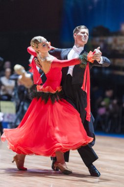 Minsk, Beyaz Rusya-Şubat 14, 2015: Profesyonel dans iki S