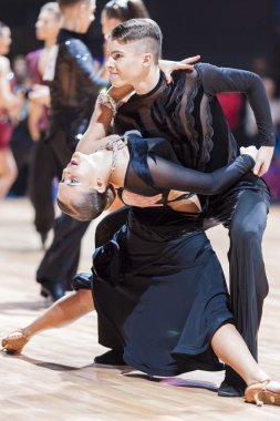 Minsk, Beyaz Rusya-Şubat 14,2015: Profesyonel dans birkaç Sh