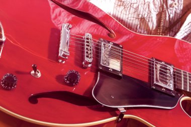 Closeup of Professional Electric Guitar
