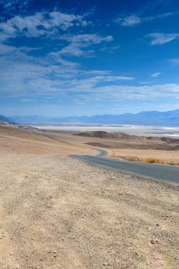 American Highway in the Mountains of Death Valley National Patk 