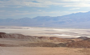 Range of Mountains and Plateau in Death Valley National Park in 