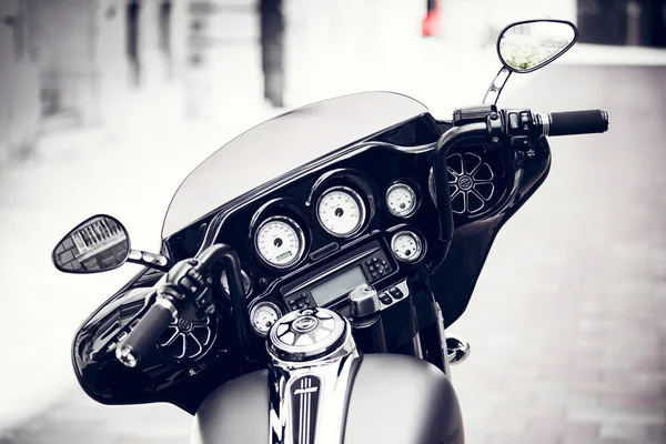 Ein Motorrad-Detail Stockbild