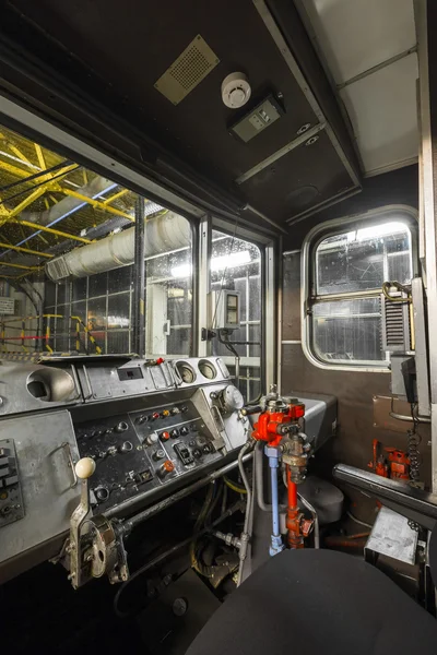 Cabine d'entraînement du train de métro — Photo