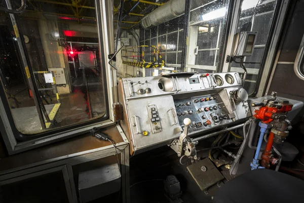 Tren subterráneo, cabina de conducción —  Fotos de Stock