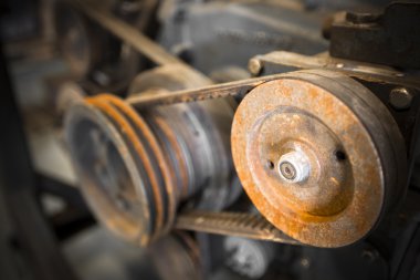 paslı kasnak kemer, yakın çekim, ayrıntı