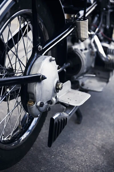 Detalle de una vieja motocicleta alemana — Foto de Stock