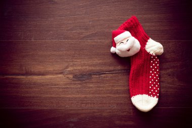 Noel Baba Kırmızı çorap desen, Dekorasyon