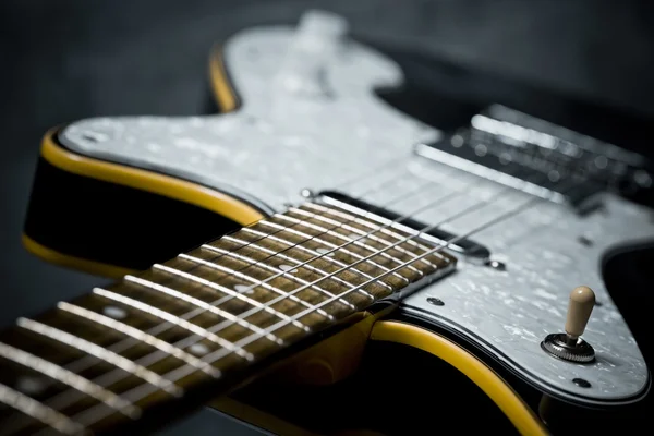 An electric guitar details, close up — Stock Photo, Image