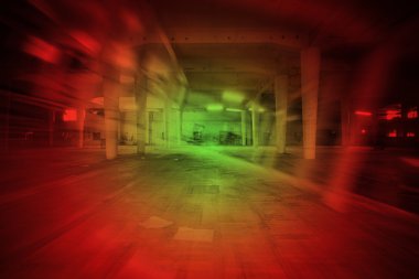 kirli sanayi iç bir terk edilmiş fabrika binası