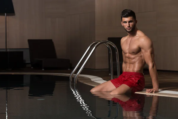 Portrait Of A Muscular Sexy Man In Underwear — Stock Photo, Image