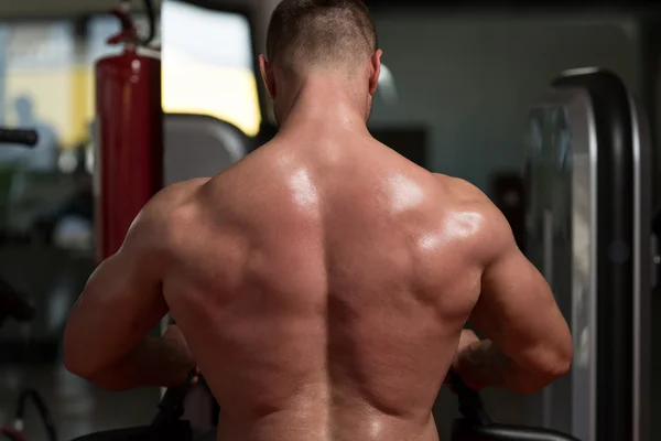 Gros plan du dos musculaire — Photo