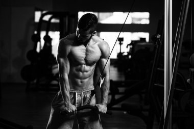 triceps egzersiz vücut geliştirmeci