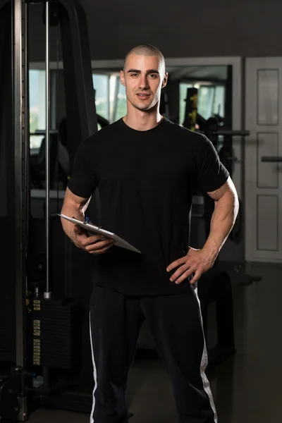 Personal Trainer With Clipboards — Stock Photo, Image