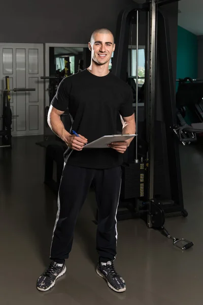 Personal Trainer With Clipboards — Stock Photo, Image