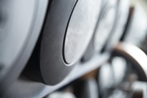 Rows Of Dumbbells In The Gym — Stock Photo, Image