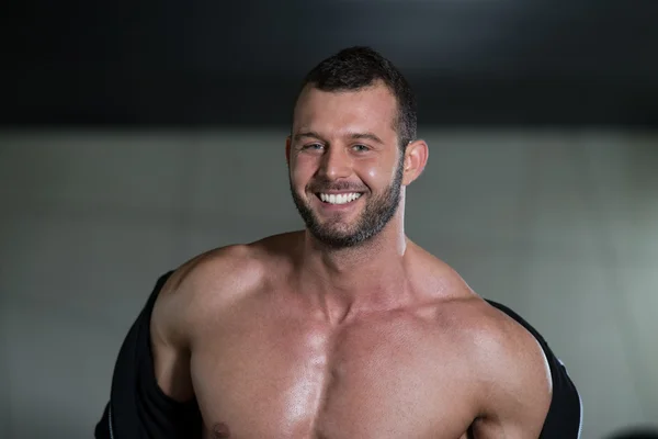 Portrait Of A Man In Modern Gym — Stock Photo, Image