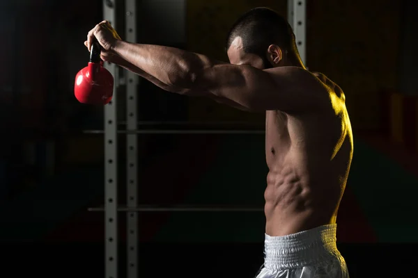 Kettle Bell Exercise — Stock Photo, Image