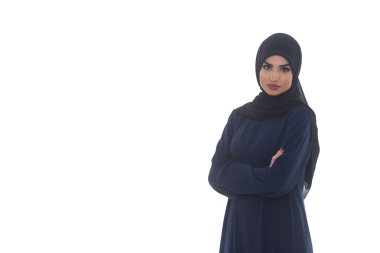 Arap Suudi kadın yarım vücut emin poz